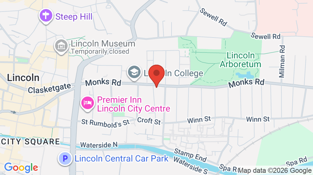 Map showing the location of ABBEY MEDICAL PRACTICE