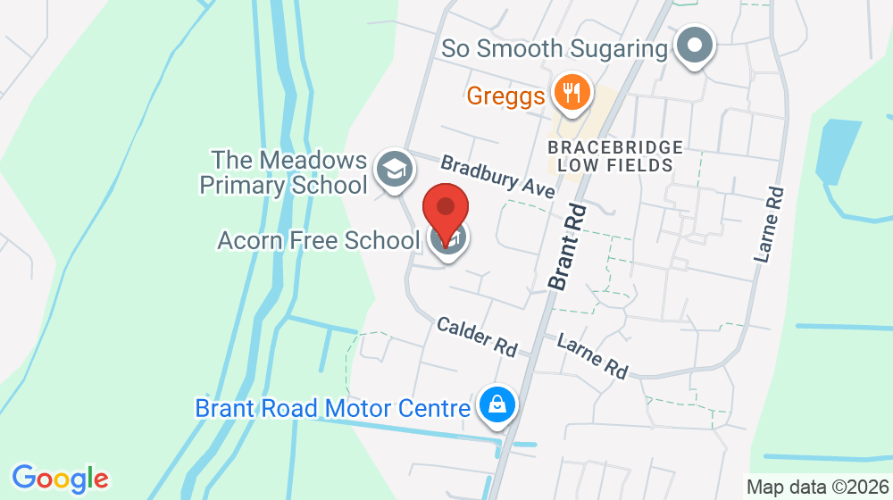 Map showing the location of Acorn Free School