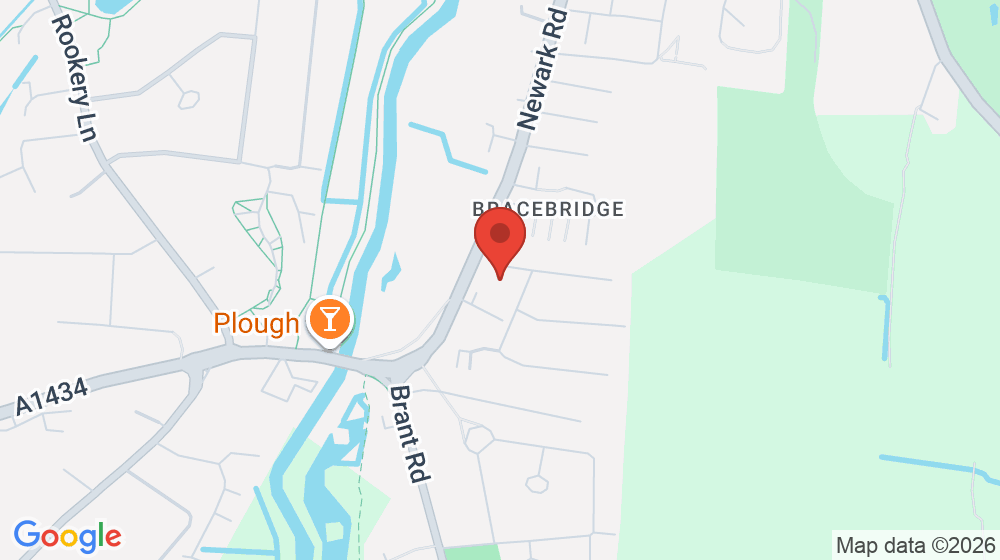 Map showing the location of Bracebridge Children's Centre