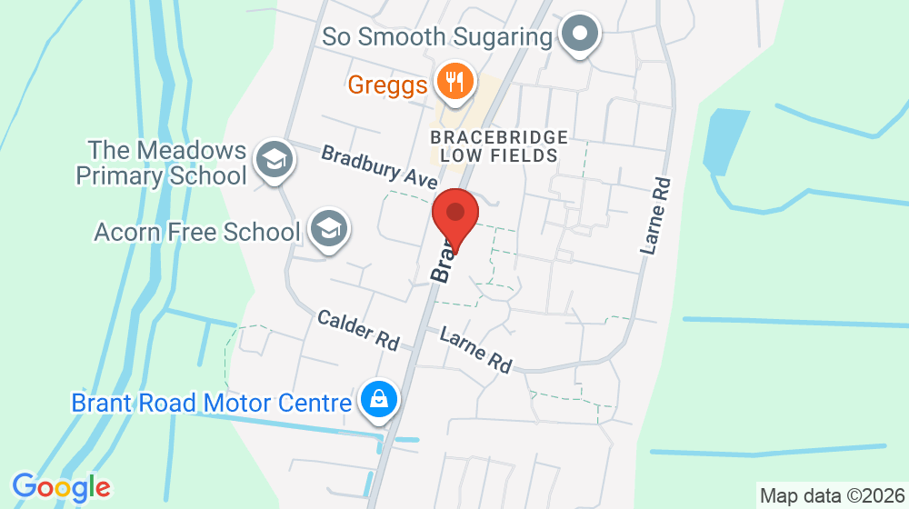 Map showing the location of BRANT ROAD & SPRINGCLIFFE SURGERY