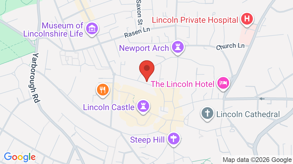 Map showing the location of BTG Eddisons Lincoln