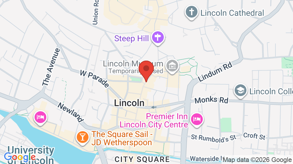 Map showing the location of Bupa Dental Care Lincoln - The Strait