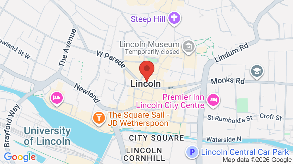 Map showing the location of Burton & Co LLP
