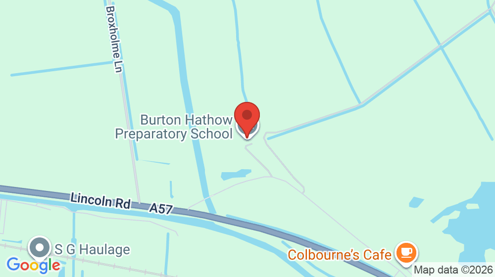 Map showing the location of Burton Hathow Preparatory School