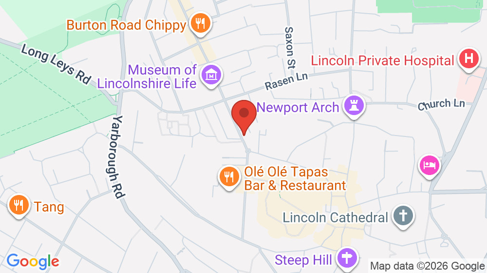 Map showing the location of Castle Dental Care