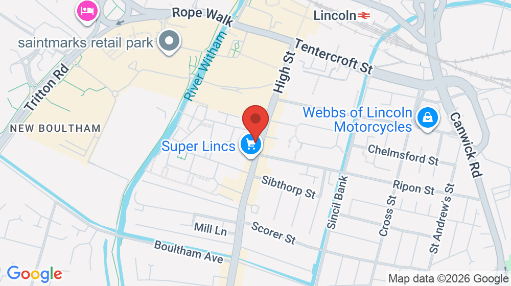 Map showing the location of Central Methodist Church
