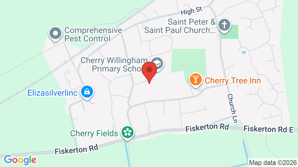 Map showing the location of Cherry Willingham Primary Academy