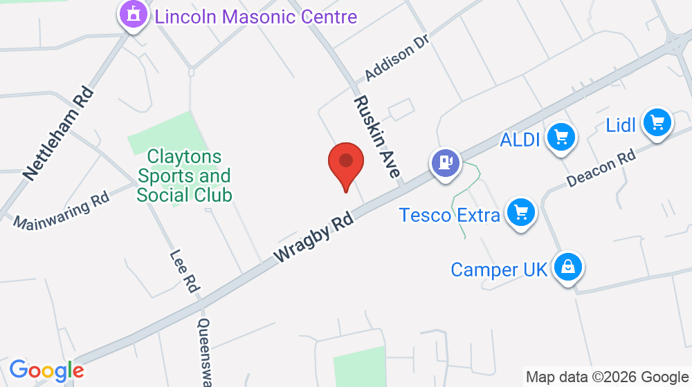 Map showing the location of Children 1st Wragby Road Nursery School