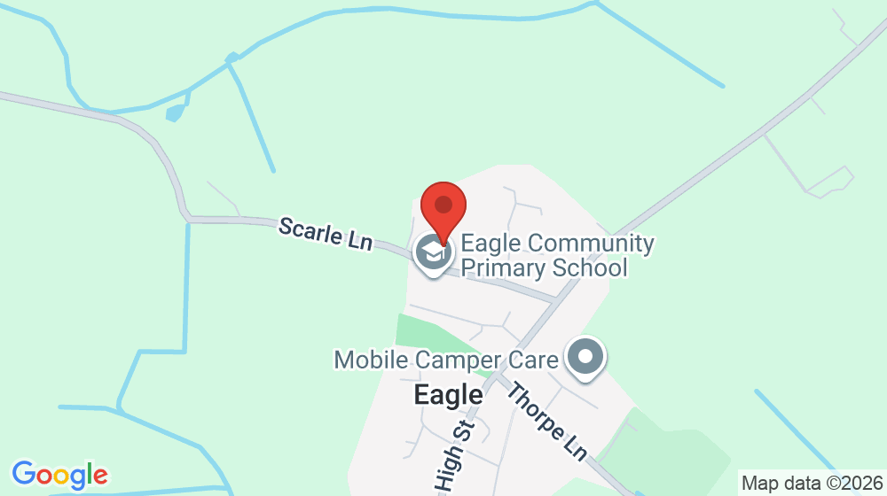 Map showing the location of Eagle Community Primary School