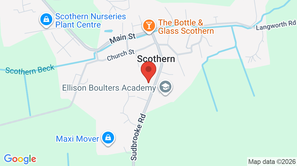 Map showing the location of Ellison Boulters Church of England Primary School
