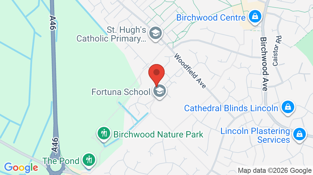 Map showing the location of Fortuna School
