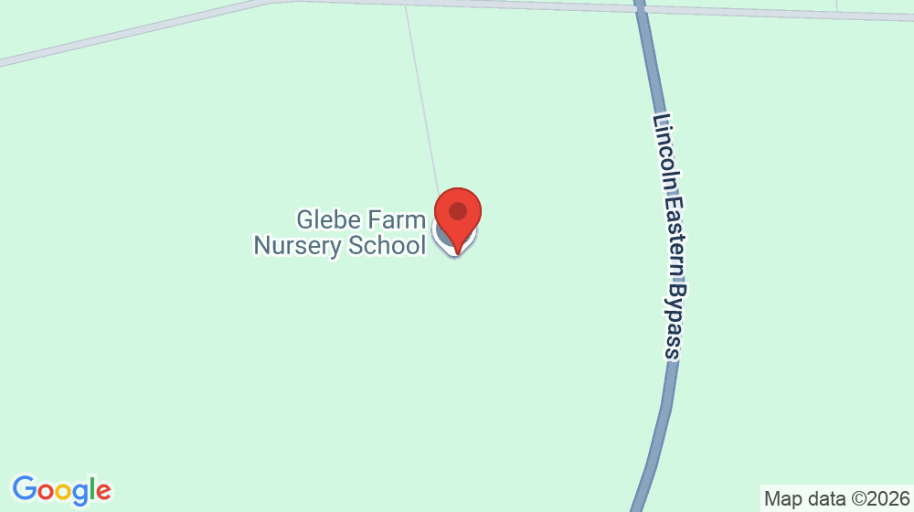 Map showing the location of Glebe Farm Nursery School
