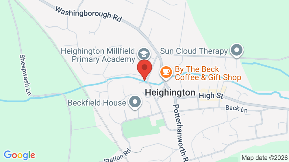 Map showing the location of Heighington Millfield Primary Academy