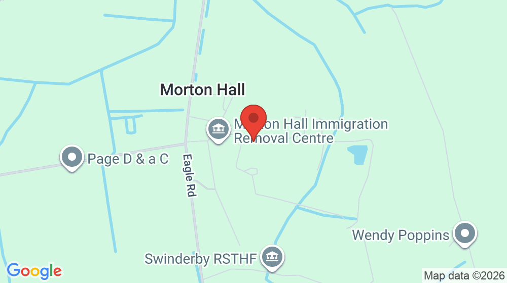 Map showing the location of HMP MORTON HALL
