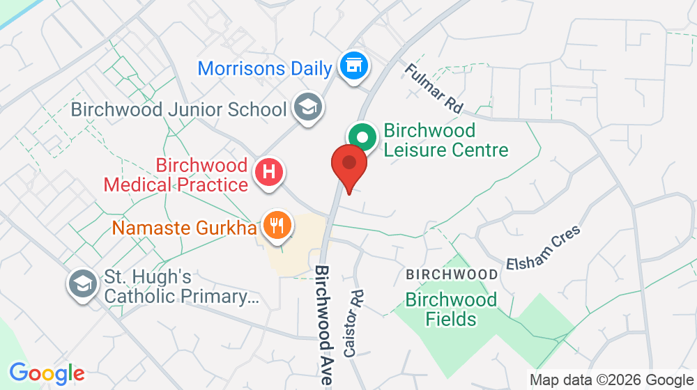 Map showing the location of Kingdom Hall of Jehovah's Witnesses