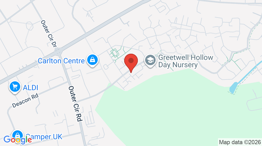 Map showing the location of Lincoln Carlton Academy