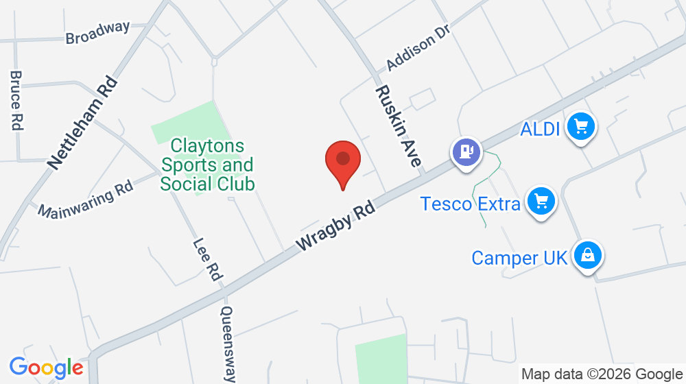 Map showing the location of Lincoln Christ's Hospital School
