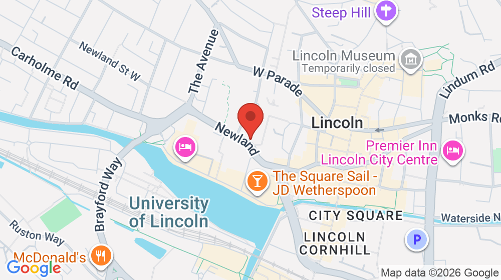 Map showing the location of LINCOLN CO-OP CHEMISTS LTD
