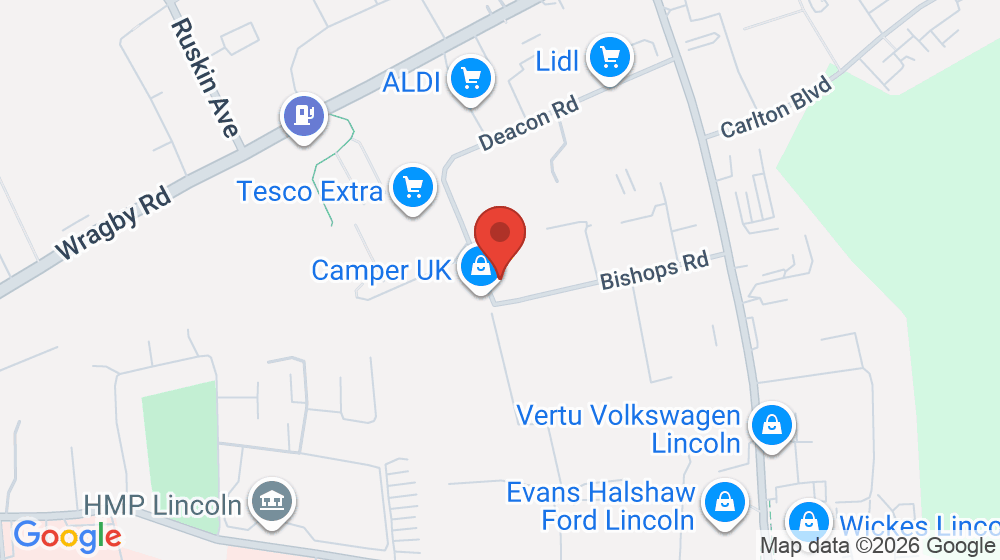 Map showing the location of Lincoln Orthodontics