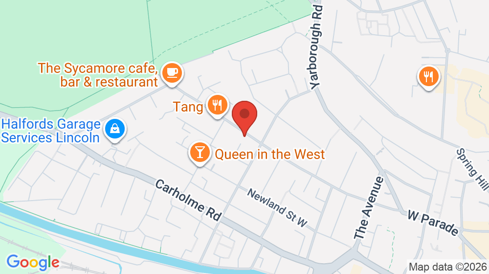 Map showing the location of Lincoln Police Station