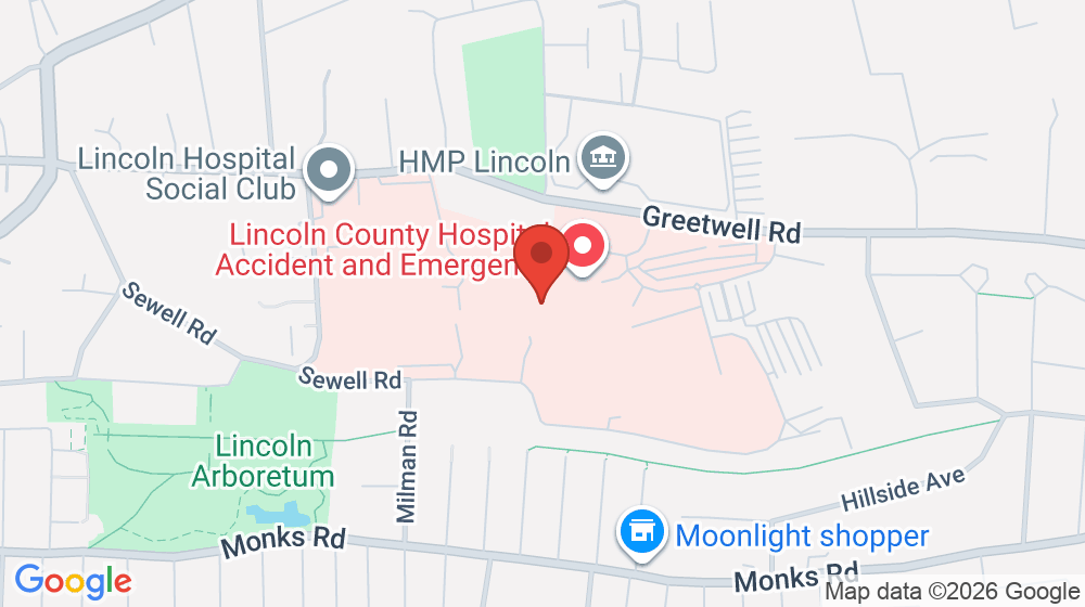 Map showing the location of LINCOLN UTC