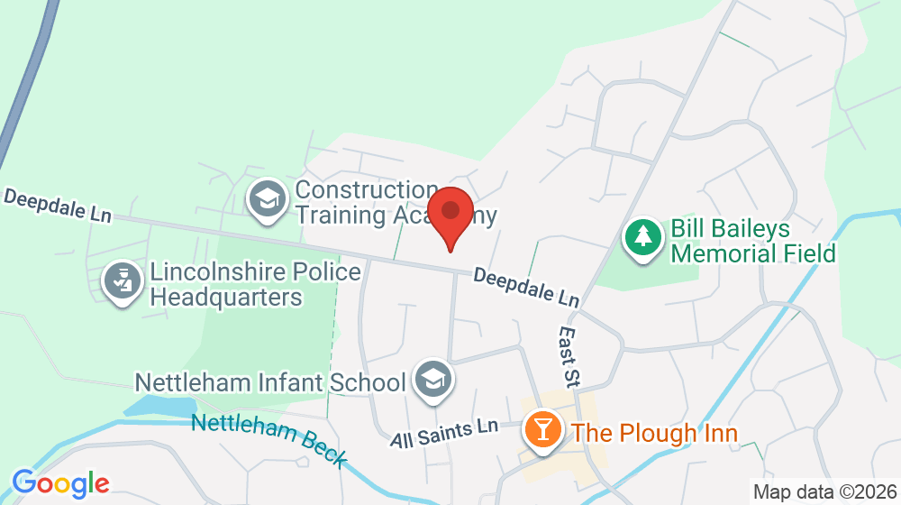 Map showing the location of Lincolnshire Police Headquarters