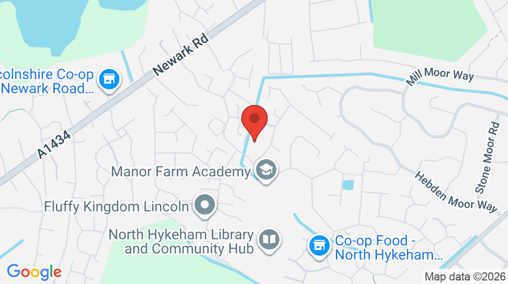 Map showing the location of Manor Farm Academy