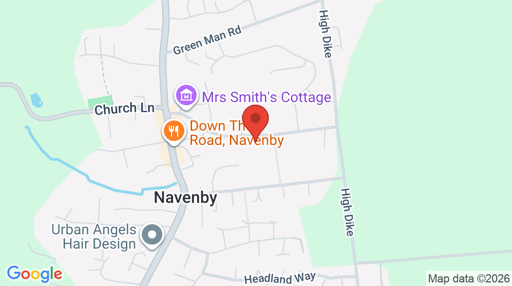 Map showing the location of Navenby Church of England Primary School