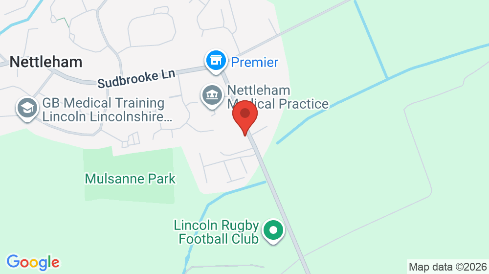 Map showing the location of NETTLEHAM MEDICAL PRACTICE