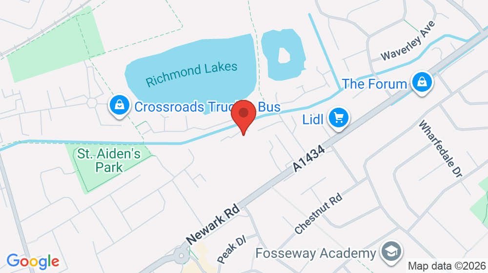 Map showing the location of North Hykeham Children's Centre