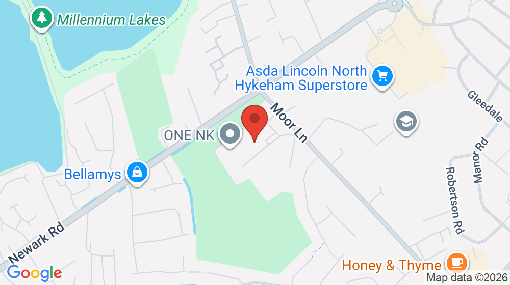 Map showing the location of North Kesteven Academy