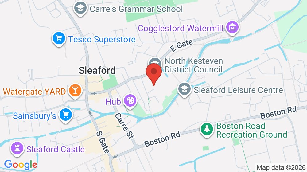 Map showing the location of North Kesteven District Council