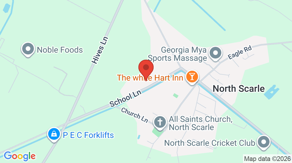 Map showing the location of North Scarle Primary School