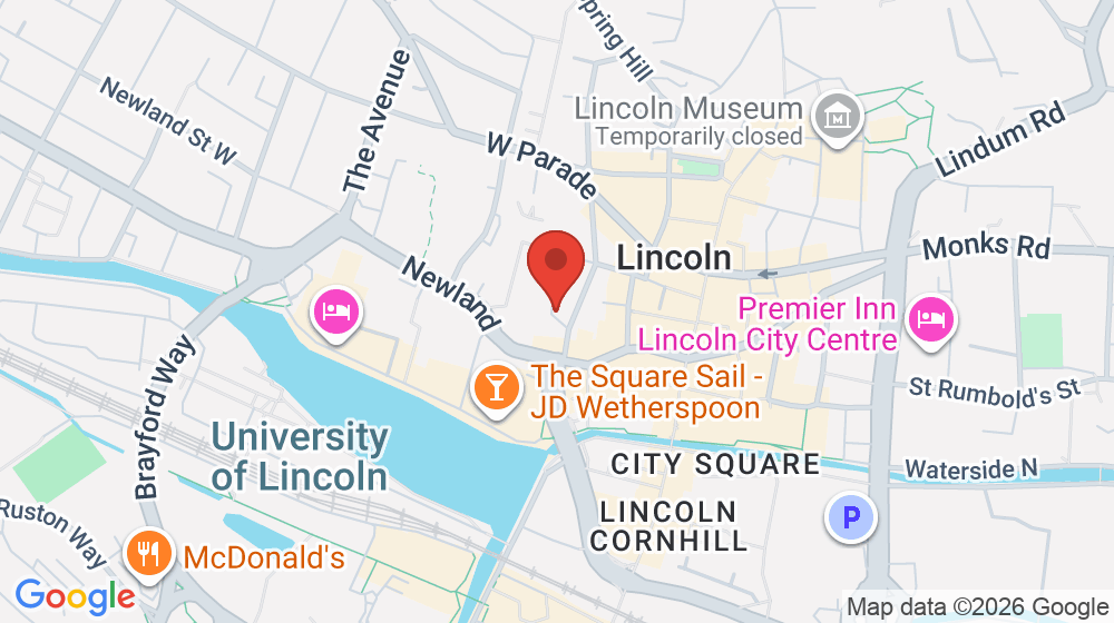 Map showing the location of Religious Society of Friends Quakers