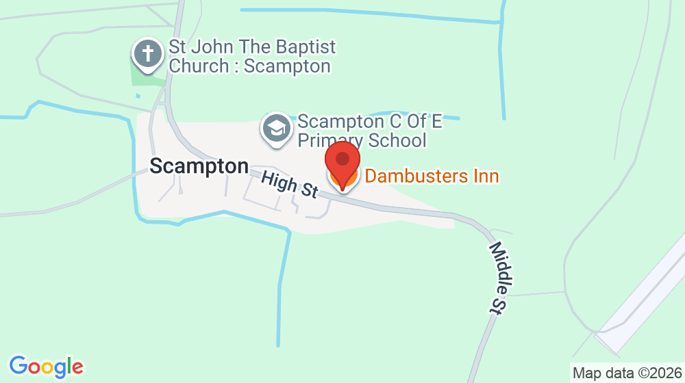 Map showing the location of Scampton Church of England Primary School
