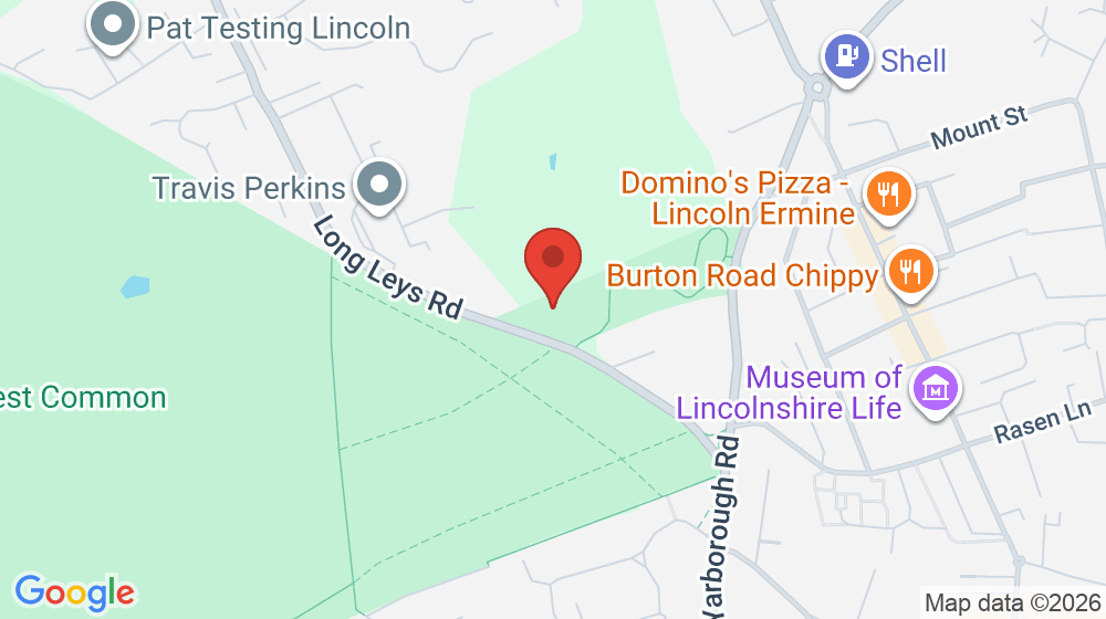 Map showing the location of St George's Hospital