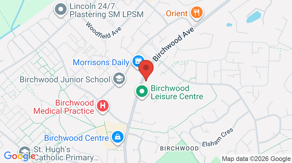 Map showing the location of St Hugh's Dental Care
