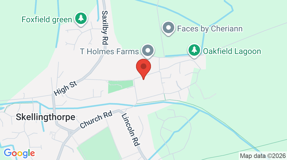 Map showing the location of St Lawrence Church of England Primary School