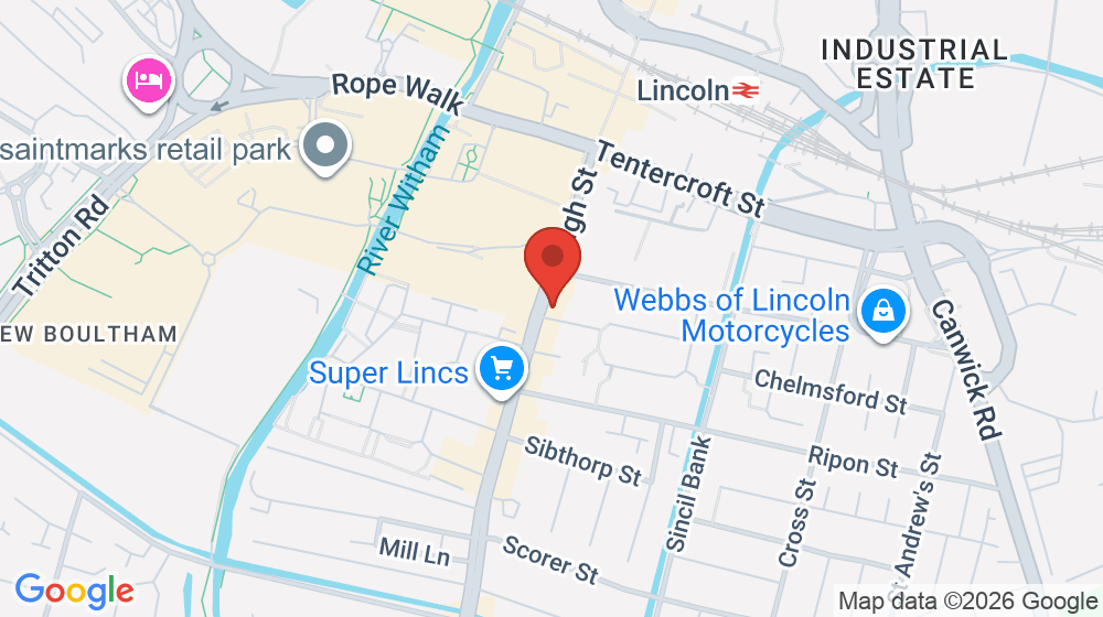 Map showing the location of TCM Baptist Church
