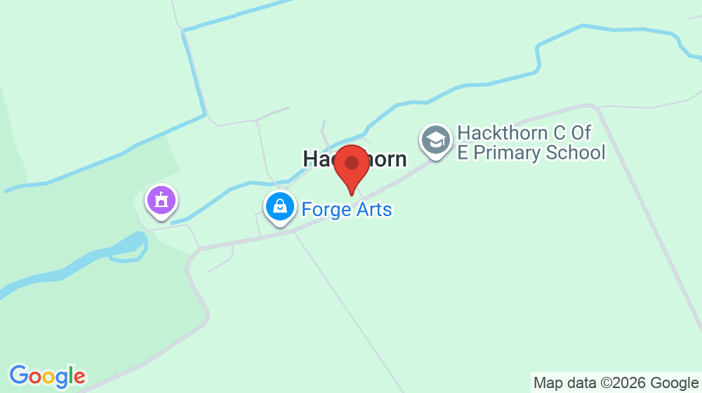 Map showing the location of The Hackthorn Church of England Primary School