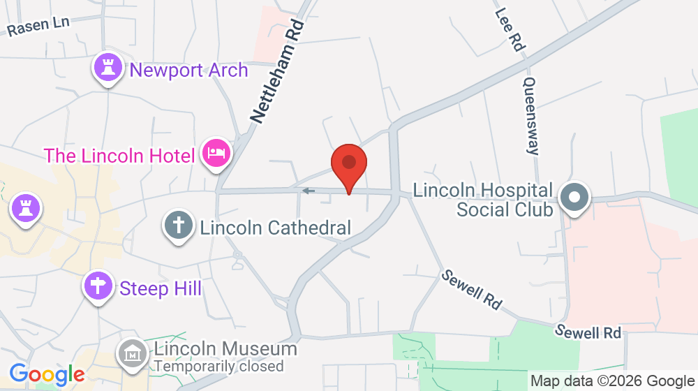 Map showing the location of The Lincoln St Peter-In-Eastgate Church of England Infants Academy
