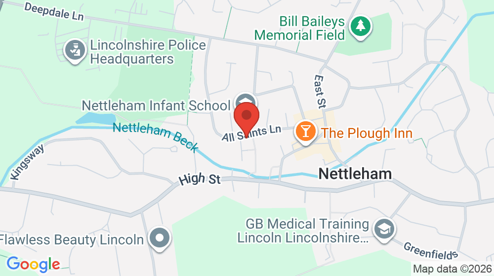 Map showing the location of The Nettleham Infant and Nursery School