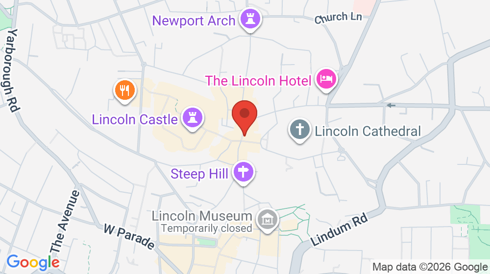 Map showing the location of The Parish Church of St Mary Magdalene, Bailgate, Lincoln