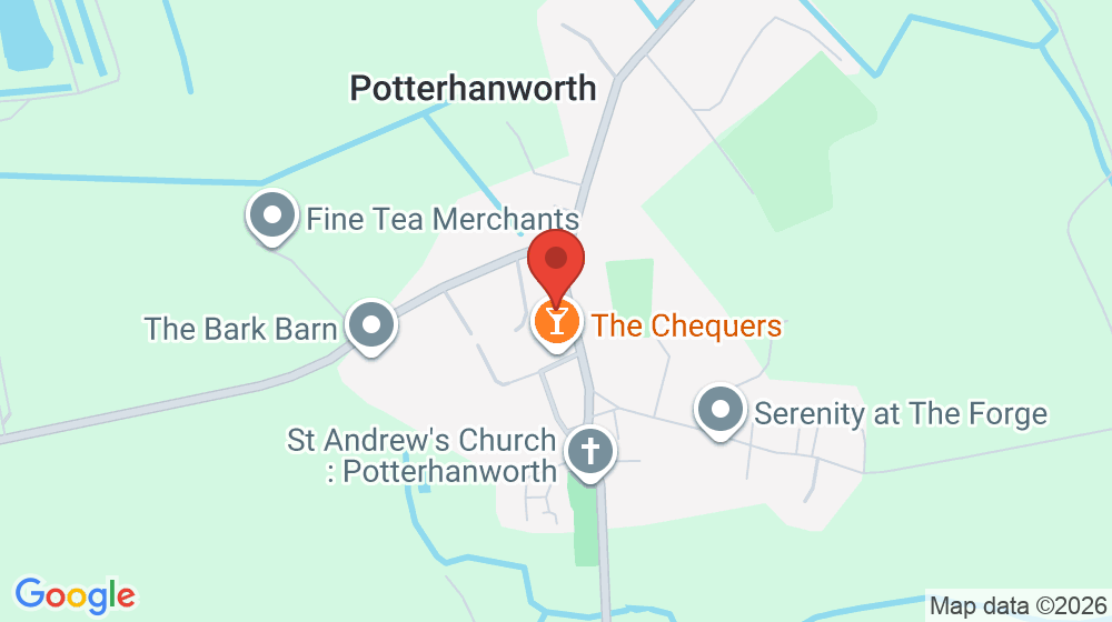 Map showing the location of The Potterhanworth Church of England Primary School