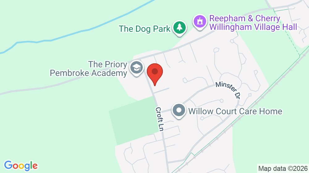 Map showing the location of The Priory Pembroke Academy