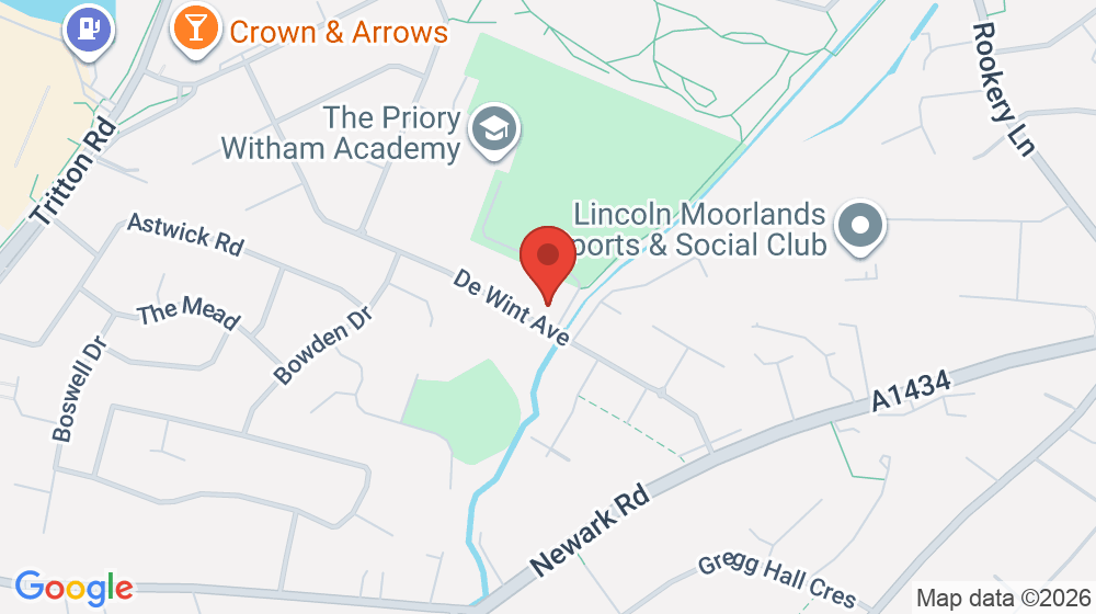 Map showing the location of The Priory Witham Academy