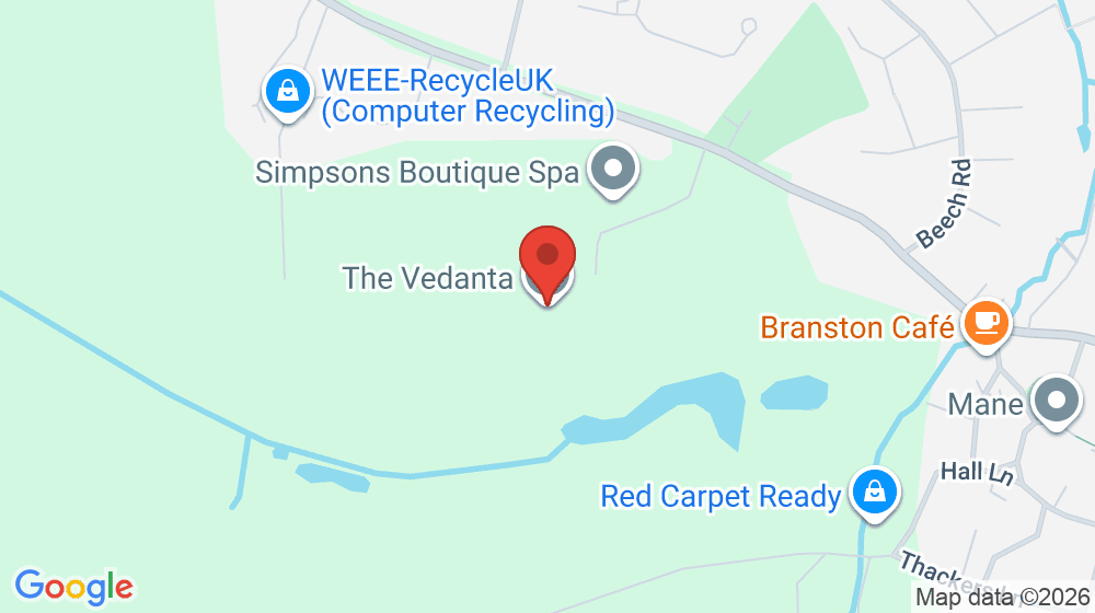 Map showing the location of The Vedanta