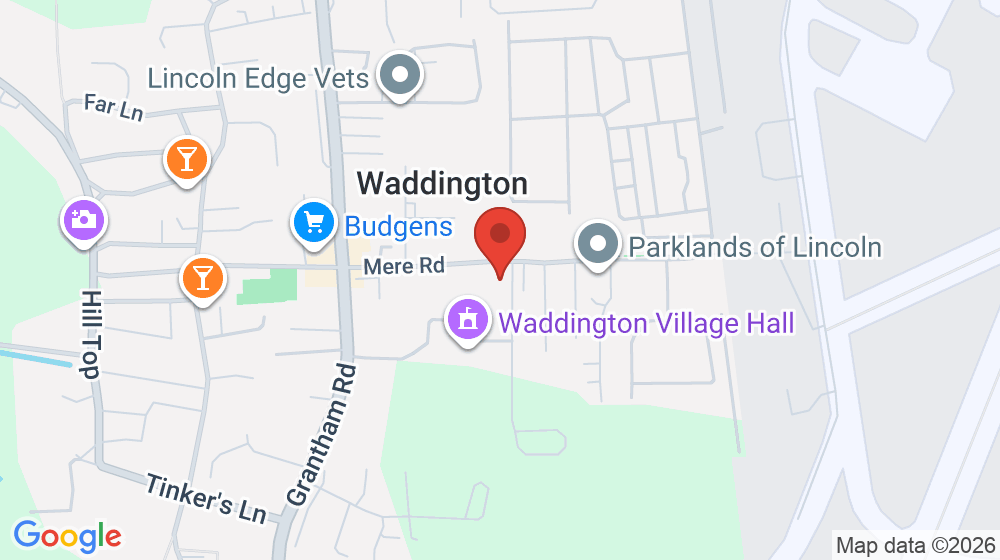Map showing the location of Waddington All Saints Academy