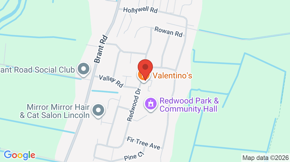 Map showing the location of Waddington Redwood Primary Academy