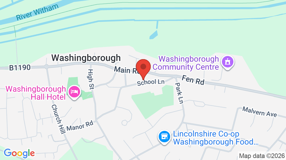 Map showing the location of Washingborough Academy